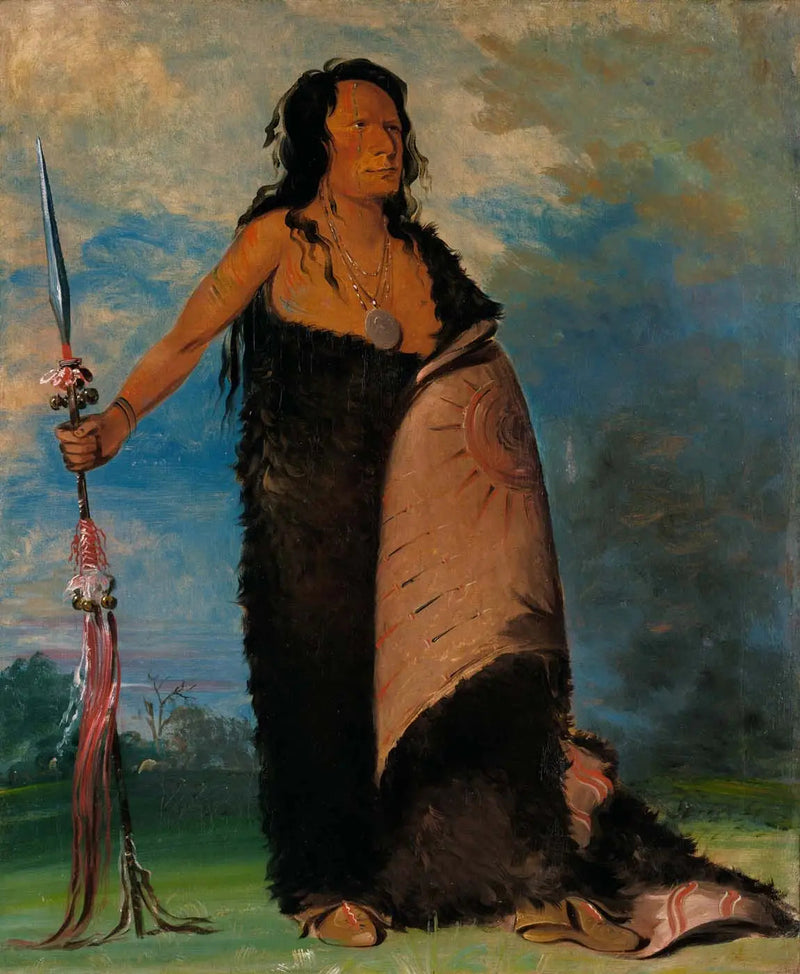 Shoo-de-gá-cha, The Smoke, Tribe Chief - George Catlin