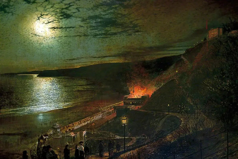 Sic transit gloria mundi (The fire of the thermal salon) - John Atkinson Grimshaw