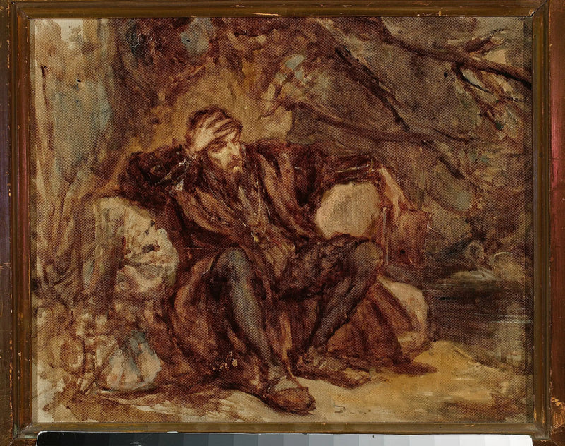 Sigismond Auguste in the Vilnius Garden, sketch - Jan Matejko