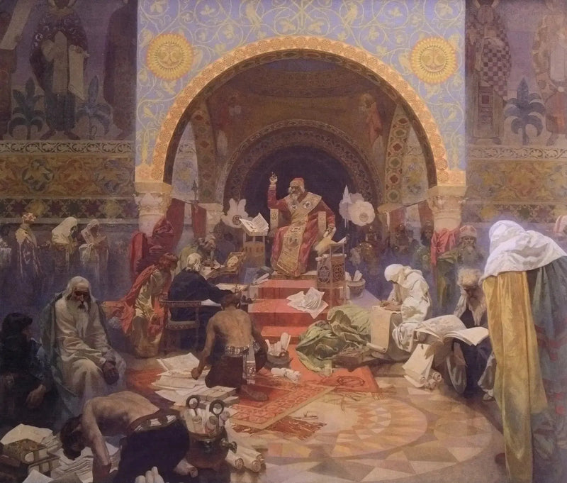 Siméon, Tsar of the Bulgarians - Alphonse Mucha