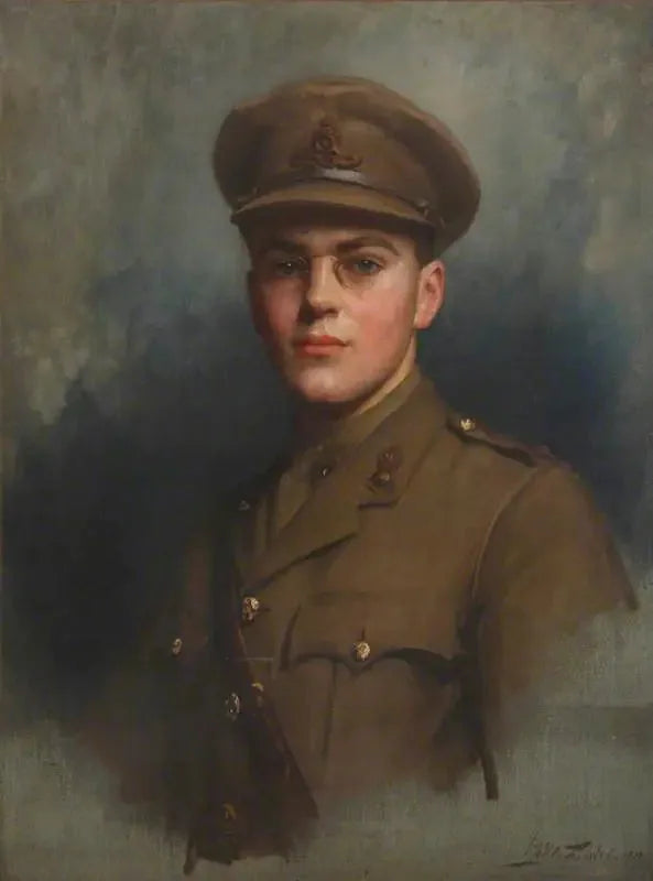 Sir Felix John Morgan Brunner, 3rd Baronet Brunner (1897-1982) as an artillery officer - Luke Fildes