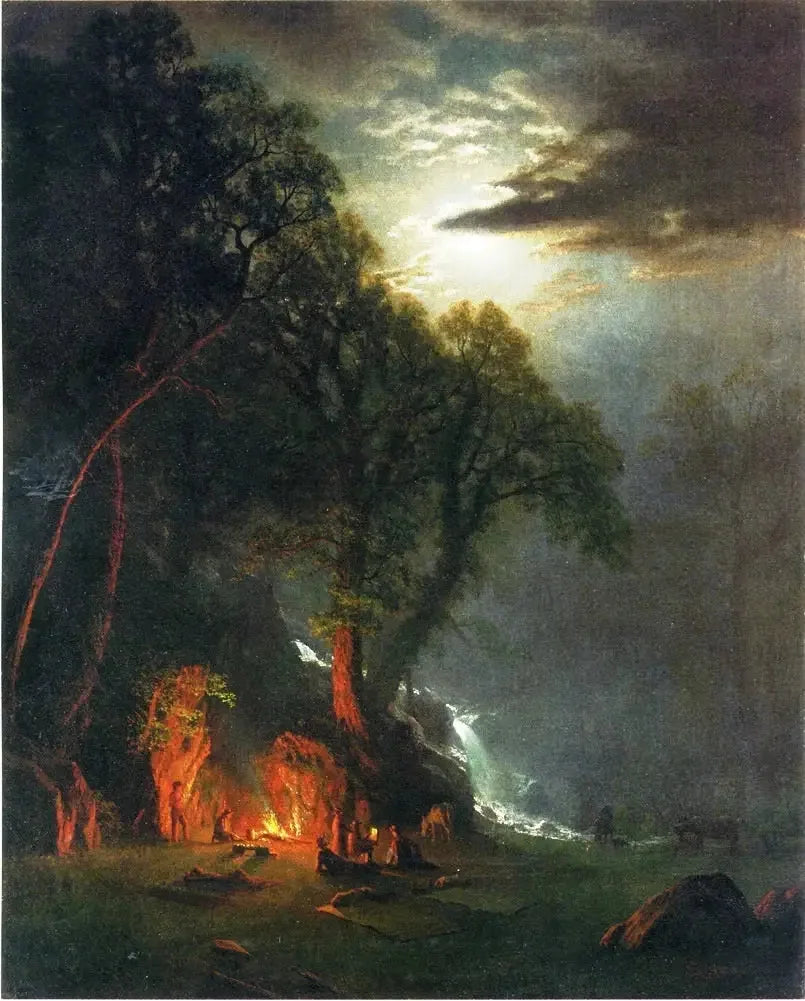 Campfire Site, Yosemite - Albert Bierstadt