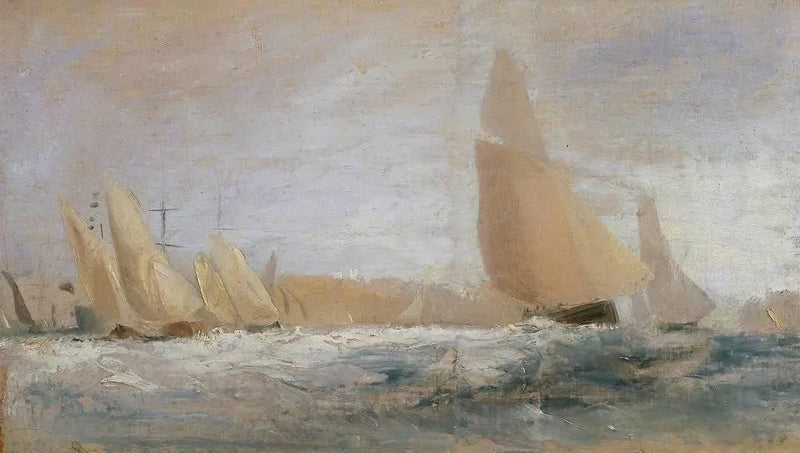 Esquisse pour 'East Cowes Castle, the Regatta Beating to Windward' No. 1 - J. M. W. Turner