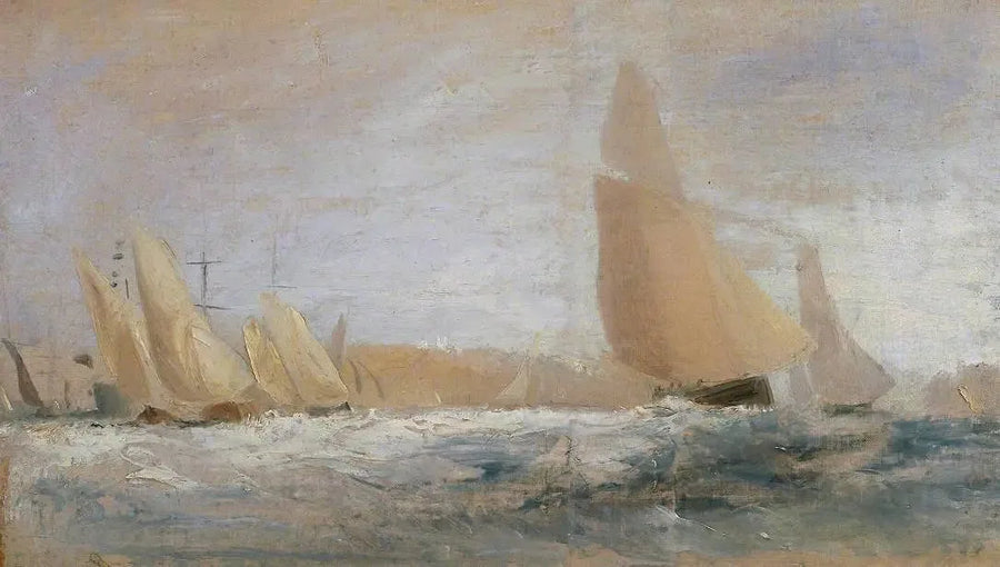 Esquisse pour 'East Cowes Castle, the Regatta Beating to Windward' No. 1 - J. M. W. Turner