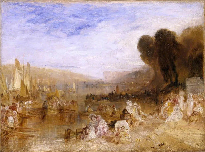 Sketch for ‘East Cowes Castle, the Regatta Starting for Their Moorings’ No. 3 - J. M. W. Turner