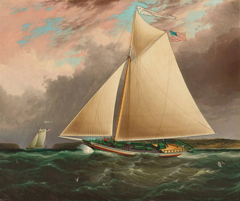 Hudson River Sloop Phillip R. Paulding - James E. Buttersworth