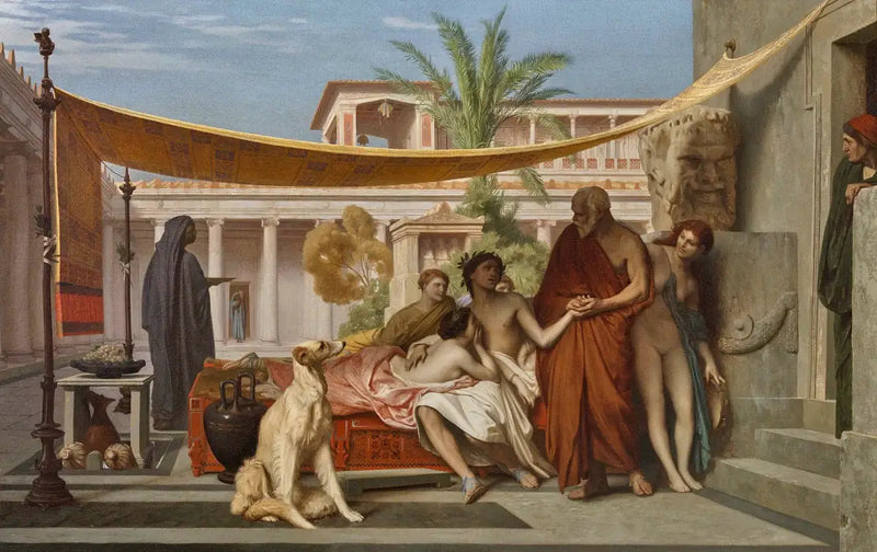 Socrates searching for Alcibiades in the house of Aspasia - Jean-Léon Gérôme