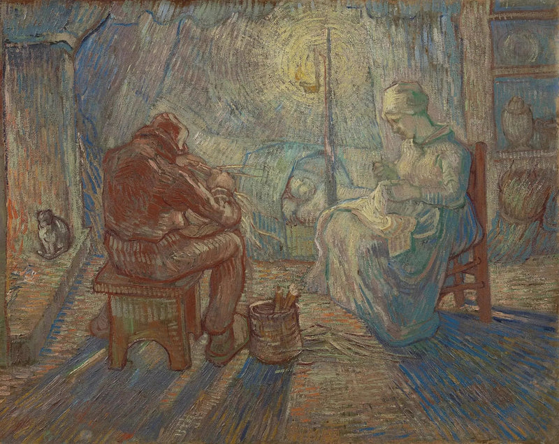 Evening (after Millet) - Vincent van Gogh