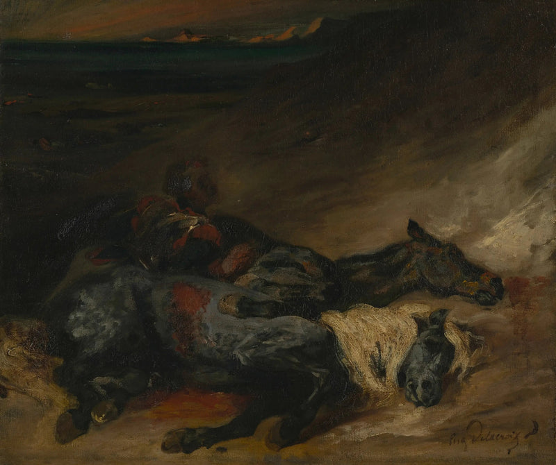 Evening After a Battle - Eugène Delacroix