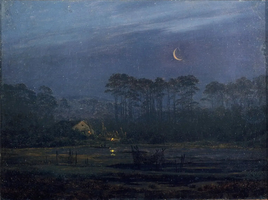 Evening by the River - Caspar David Friedrich