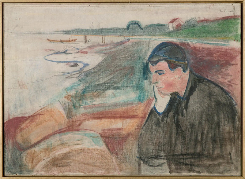 Evening. Melancholy - Edvard Munch