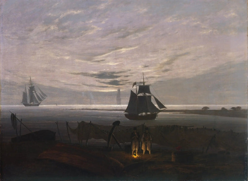 Evening on the Baltic Beach - Caspar David Friedrich