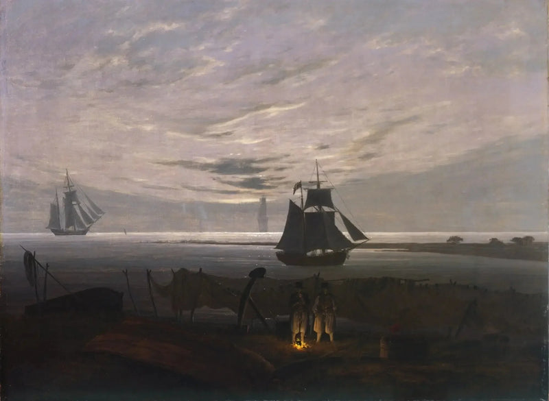 Evening on the Baltic Beach - Caspar David Friedrich
