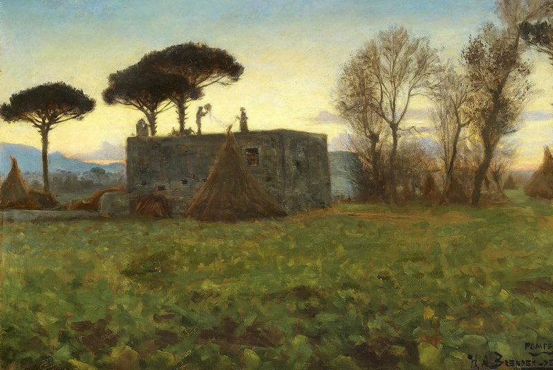 Evening in Pompeii. - H. A. Brendekilde