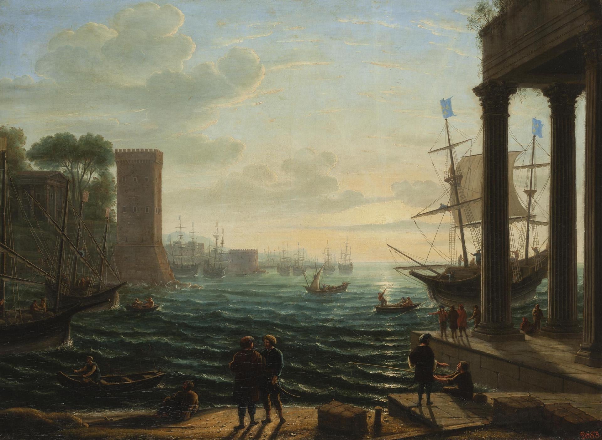 Evening at the Port - Claude Lorrain