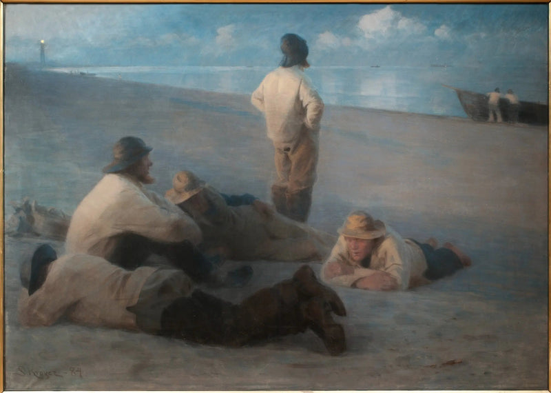 Summer Evening on the Skagen Beach - Peder Severin Krøyer