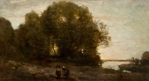 Evening - Jean-Baptiste Camille Corot