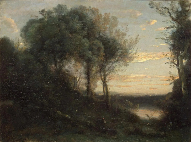 Evening - Jean-Baptiste Camille Corot