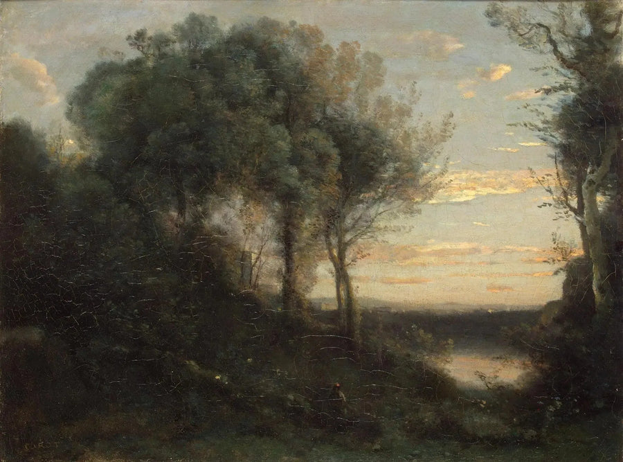 Evening - Jean-Baptiste Camille Corot