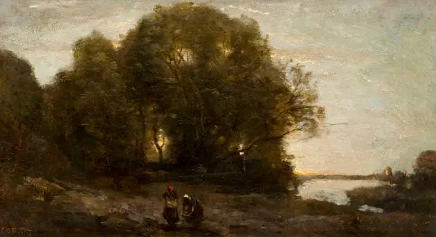 Evening - Jean-Baptiste Camille Corot