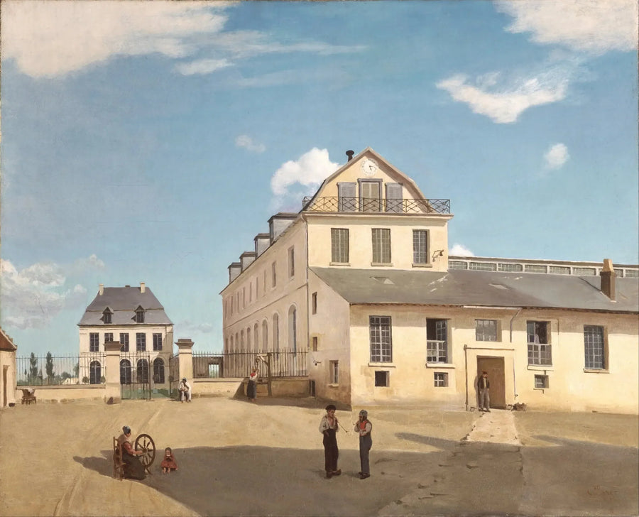 Soissons – Residential house and factory of Mr. Henry - Jean-Baptiste Camille Corot
