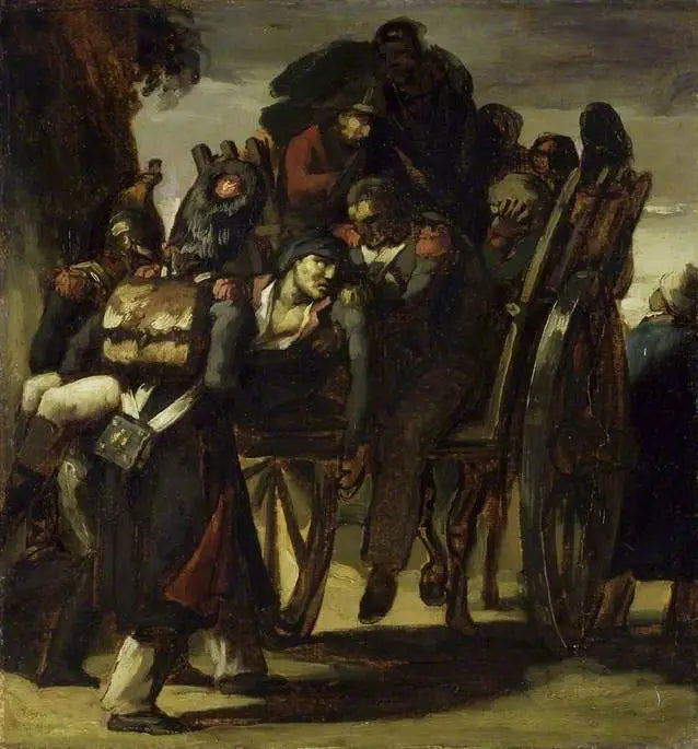 Wounded Soldiers in a Cart - Théodore Géricault
