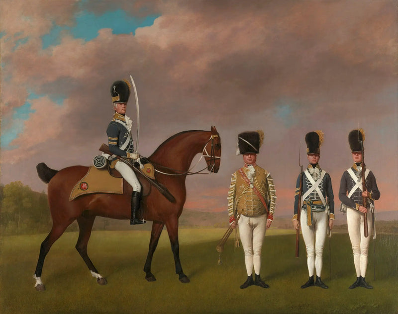 Soldiers of the 10th Light Dragoons Regiment - George Stubbs
