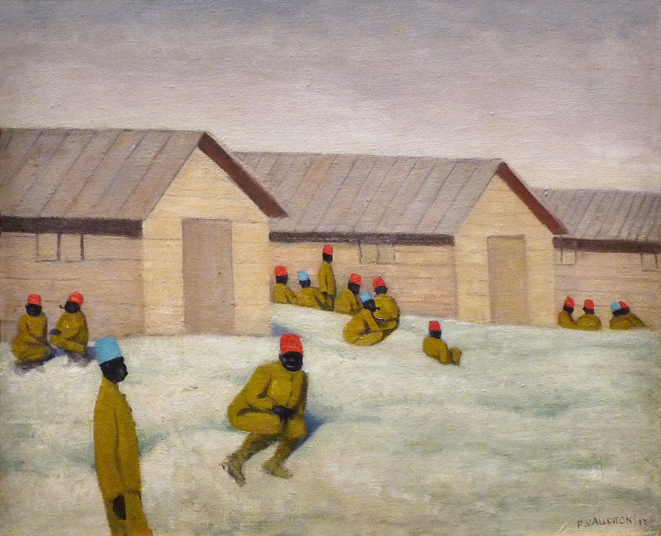 Senegalese soldiers at Mailly camp - Félix Vallotton