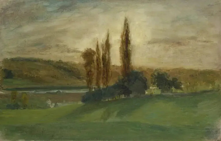 Sunset at Champrosay - Eugène Delacroix