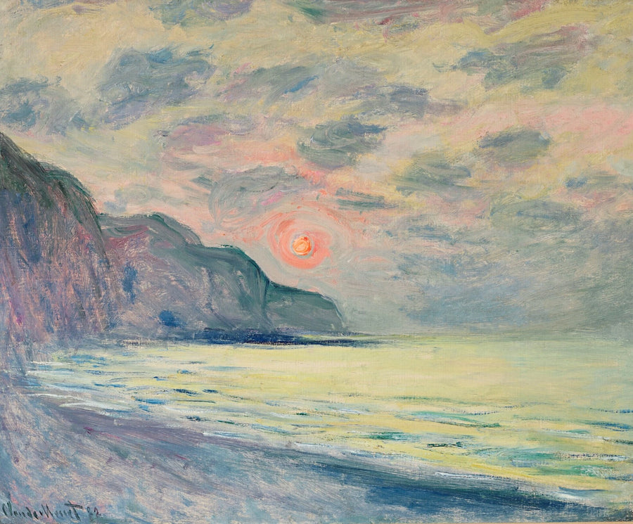 The Sunlit Convent, the Misty Weather, Pourville - Claude Monet