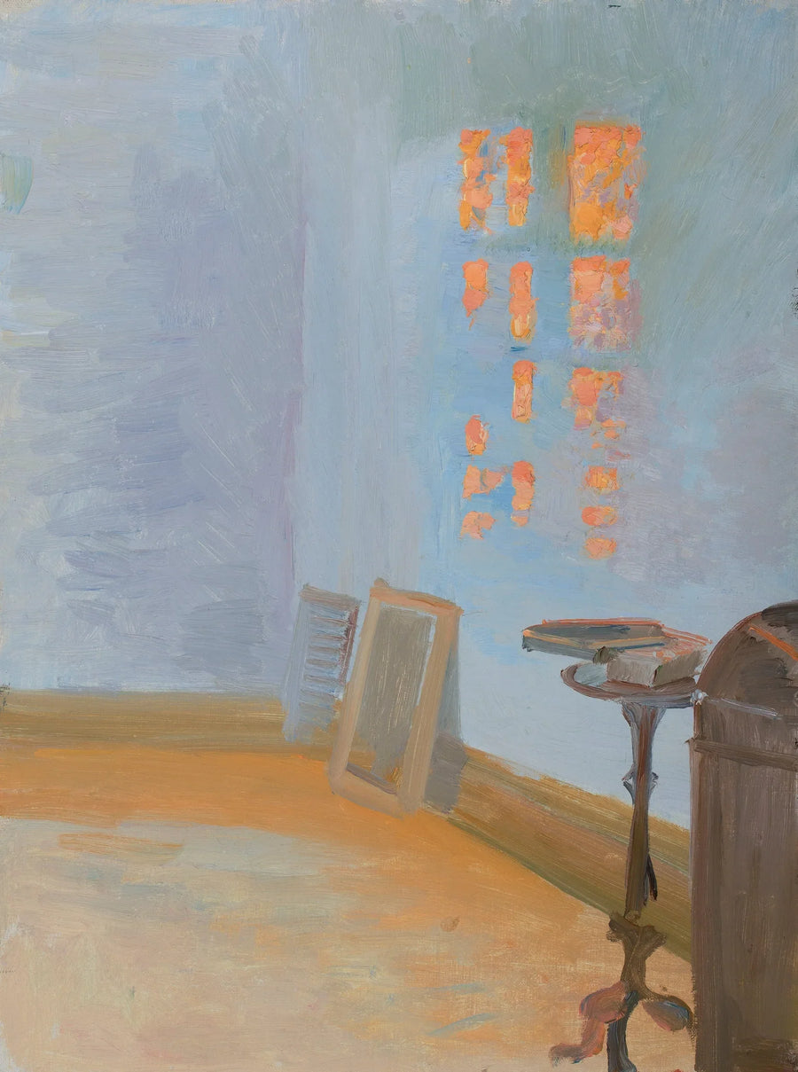 Sunset in the artist's studio in Markvej. - Anna Ancher