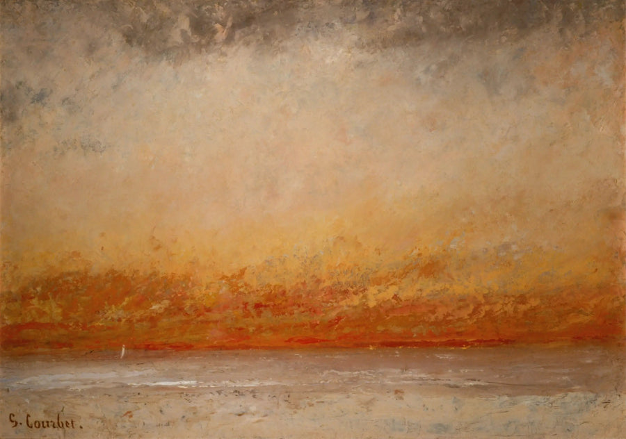 Sunset, Marine - Gustave Courbet