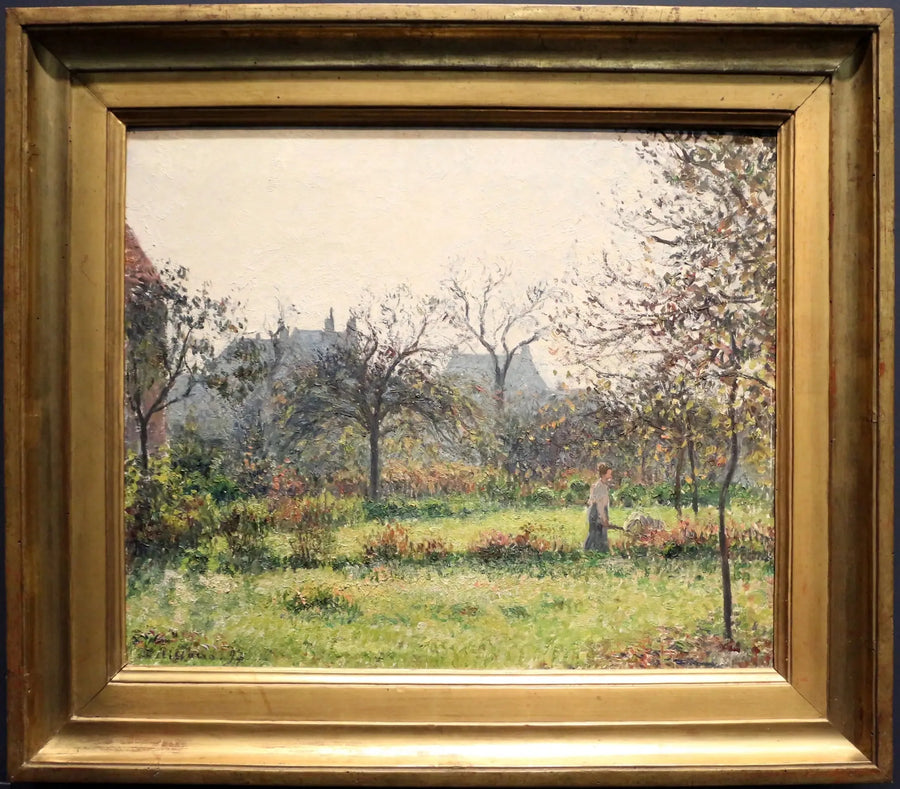 Morning Sun, Autumn - Camille Pissarro