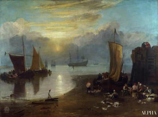 Soleil se levant dans le brouillard - William Turner - Reproductions de tableaux et peintures haut de gamme