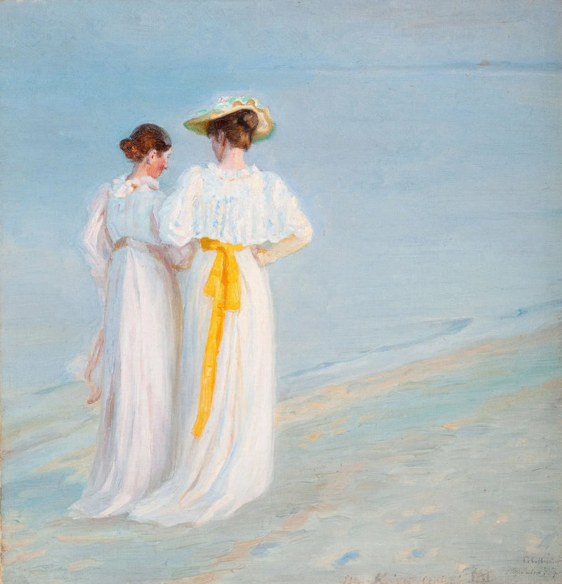 Sommeraften on Skagens beach - Michael Peter Ancher