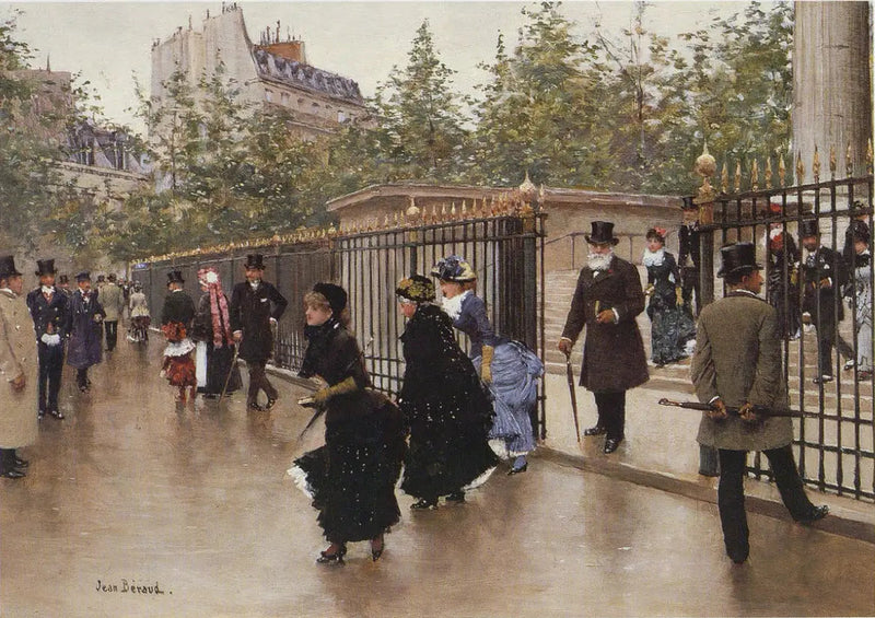 Exit from the Madeleine - Jean Béraud
