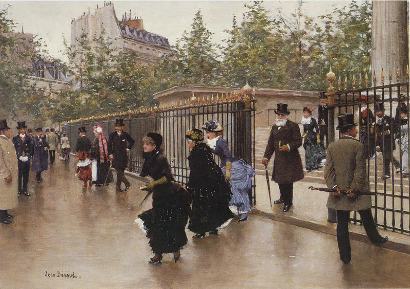 Exit from the Madeleine - Jean Béraud