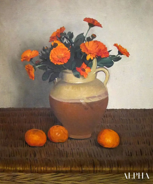 Soucis et mandarines - Félix Edouard Vallotton - Reproductions de tableaux et peintures haut de gamme