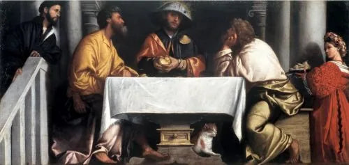 Dinner at Emmaüs - Alessandro Bonvicino