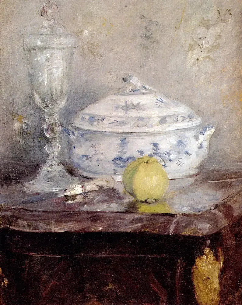 Soup Tureen and Apple - Berthe Morisot