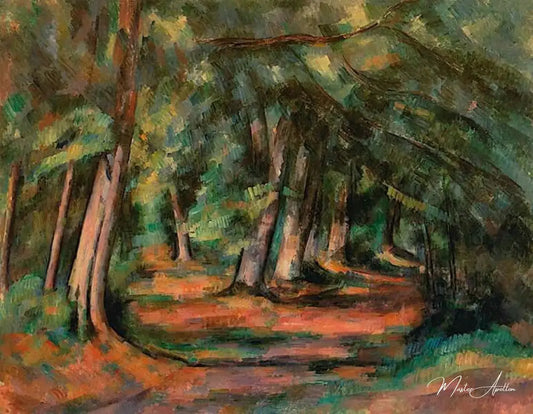 Sous-bois (pres du Jas de Bouffan) - Paul Cézanne - Reproductions de tableaux et peintures haut de gamme