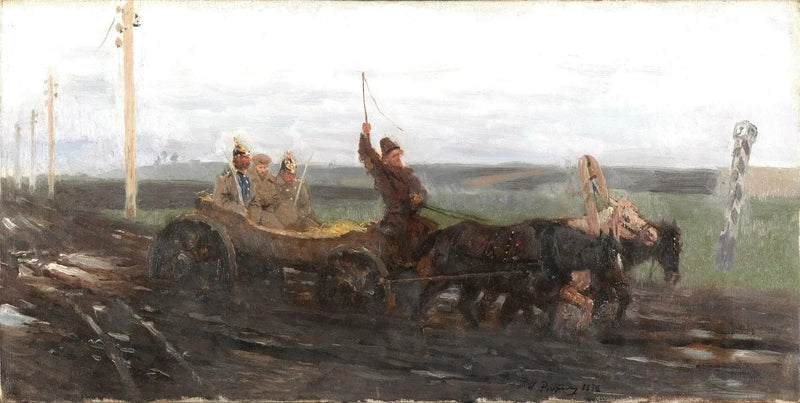 Under good care. Sur une route de vente - Ilya Repin