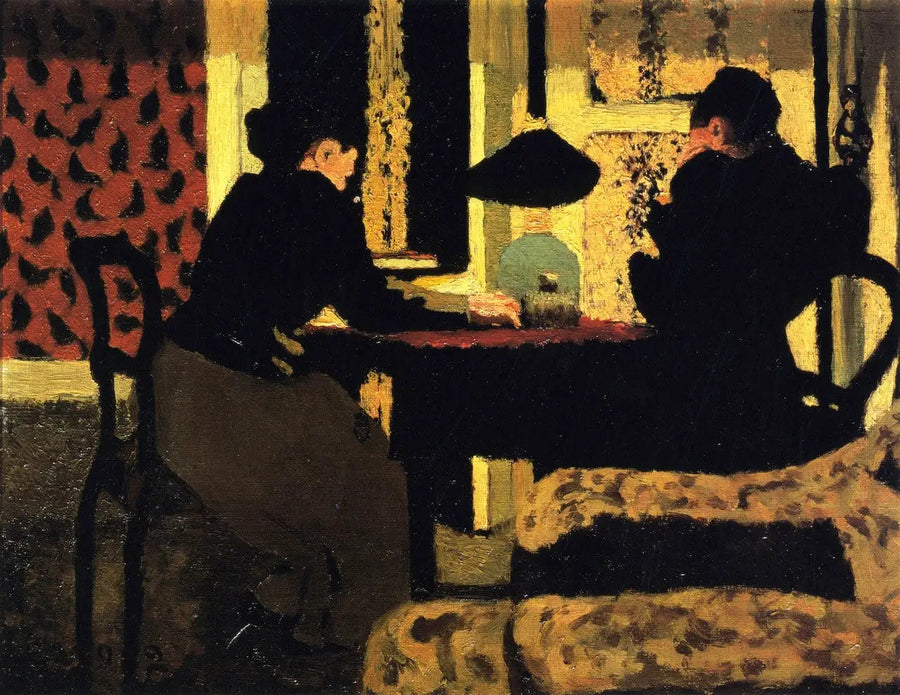 Under the Lamp - Édouard Vuillard
