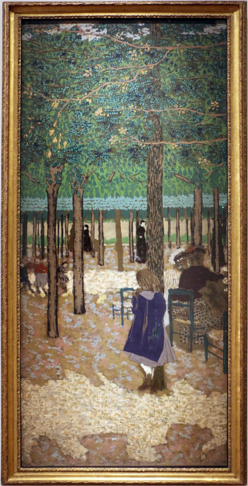 Under the Trees of a Public Garden - Édouard Vuillard