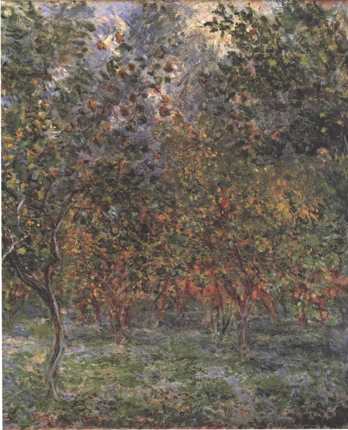Reproduction du tableau « Sous les citrons - Claude Monet » par Alpha Reproduction en peinture à l’huile