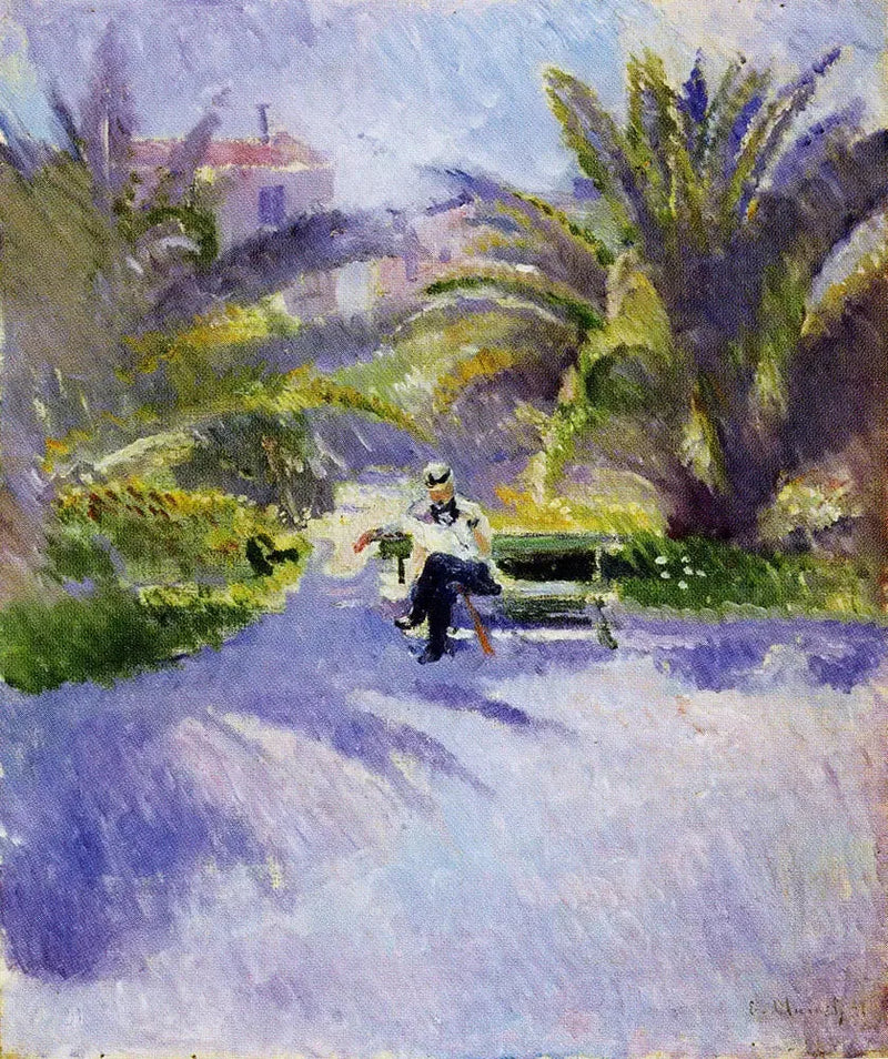 Under the Palms in Nice - Edvard Munch