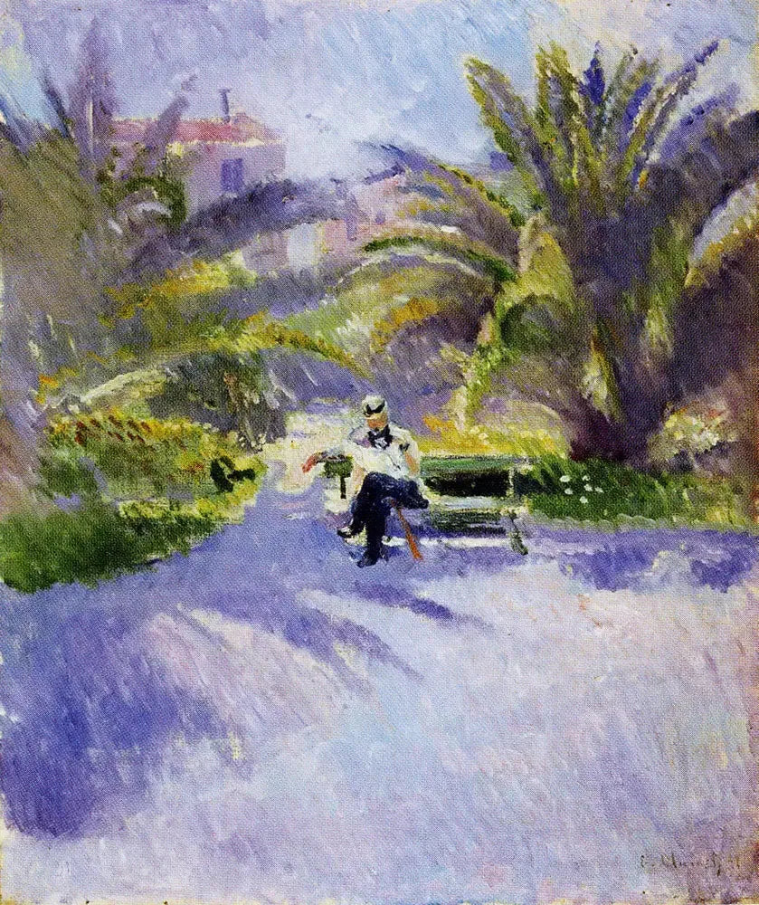 Under the Palms in Nice - Edvard Munch