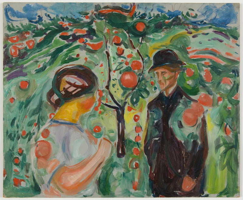 Under the Red Apples - Edvard Munch