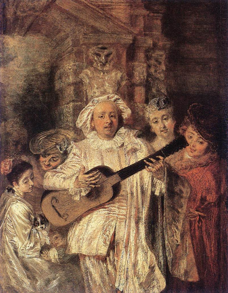 Under a Mezetin garment - Antoine Watteau