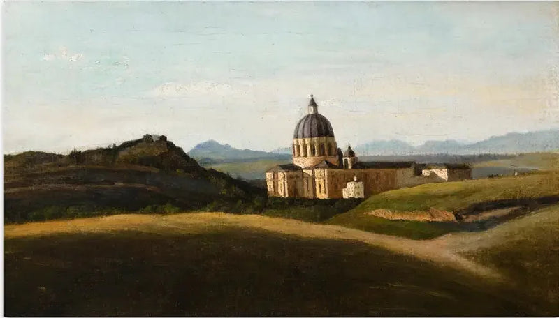 Souvenir d'Italie - The Vatican and Saint Peter's Outside the Walls - Jean-Baptiste Camille Corot